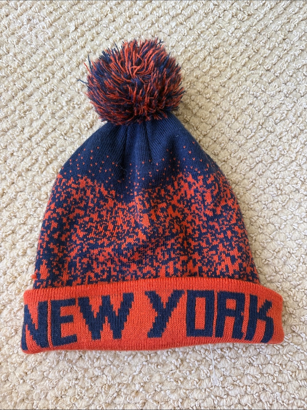 New York City Men's Digital Fade Soft Fabric Winter Knit Hat